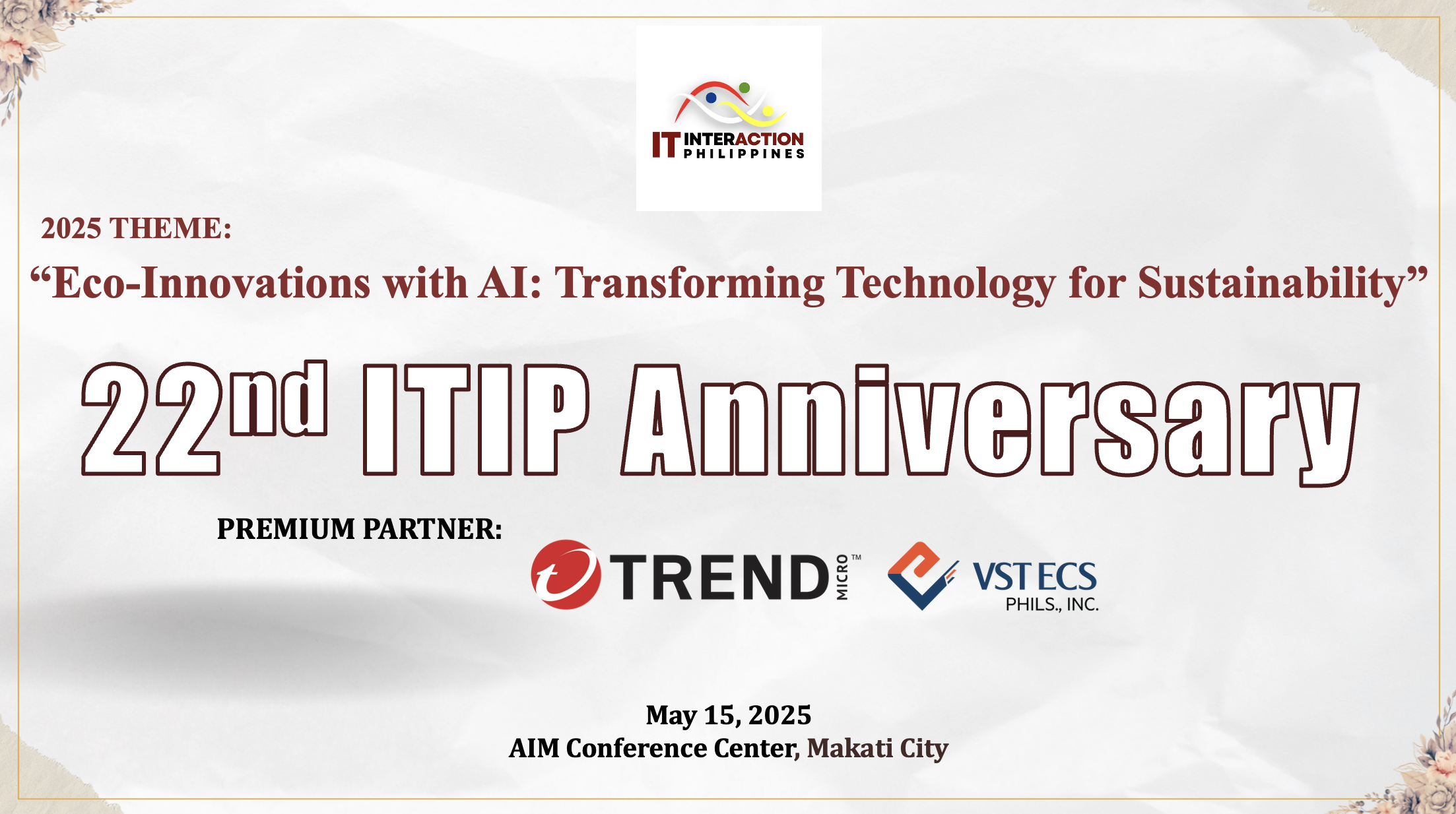 22ND ITIP ANNIVERSARY