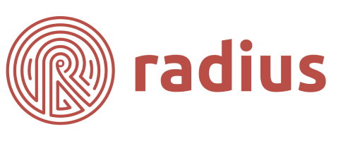 Radius horizontal logo no strapline 500x200